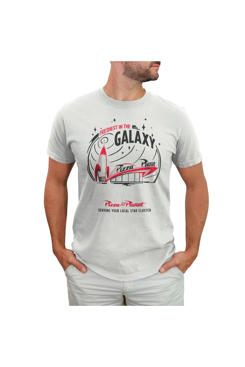 Men's Toy Story Pizza Planet Freshest In The Galaxy  Graphic T-Shirt, Main, color, White