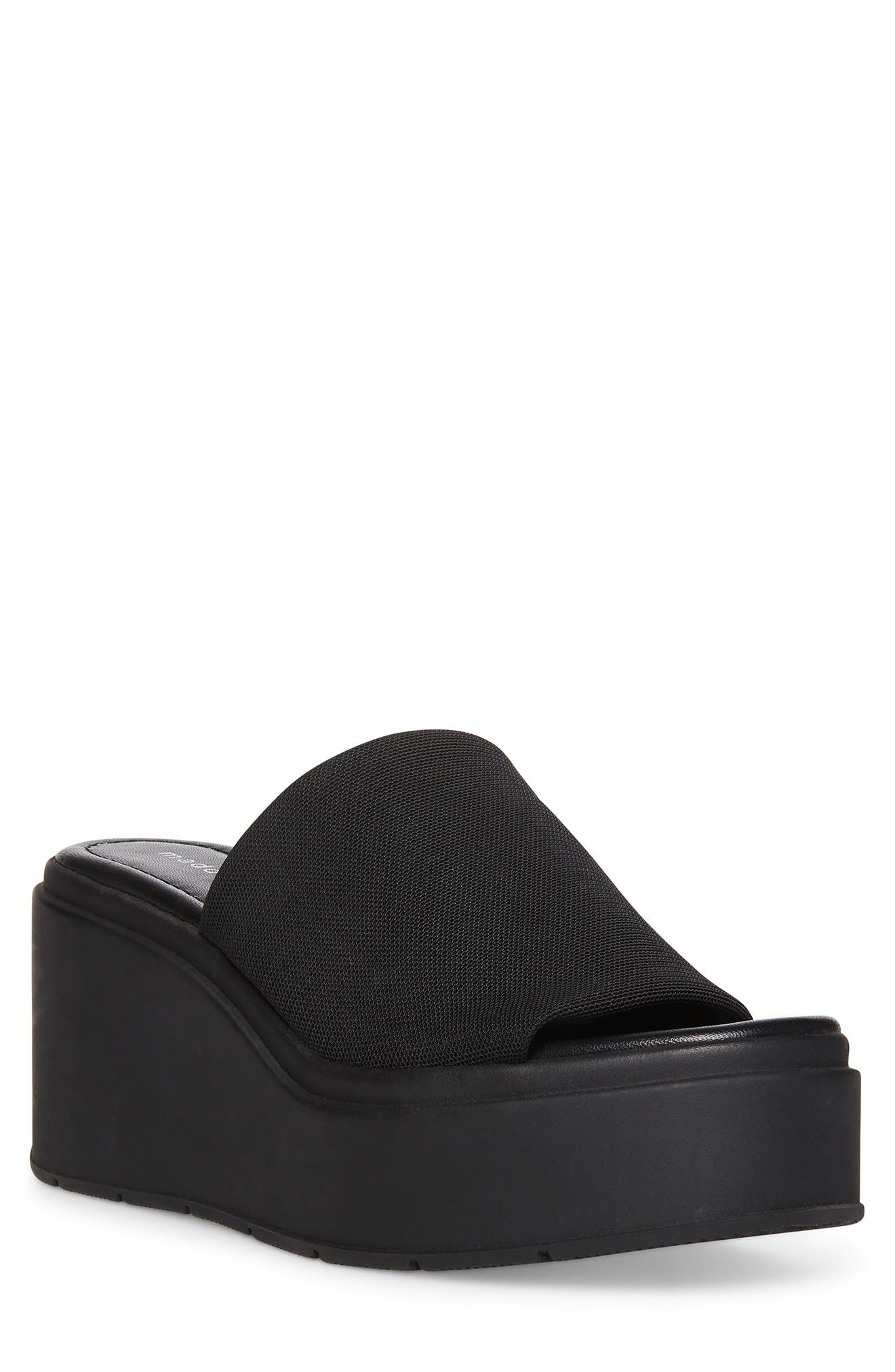 Madden Girl Wesley Platform Wedge Slide Sandaal, Main, color, 