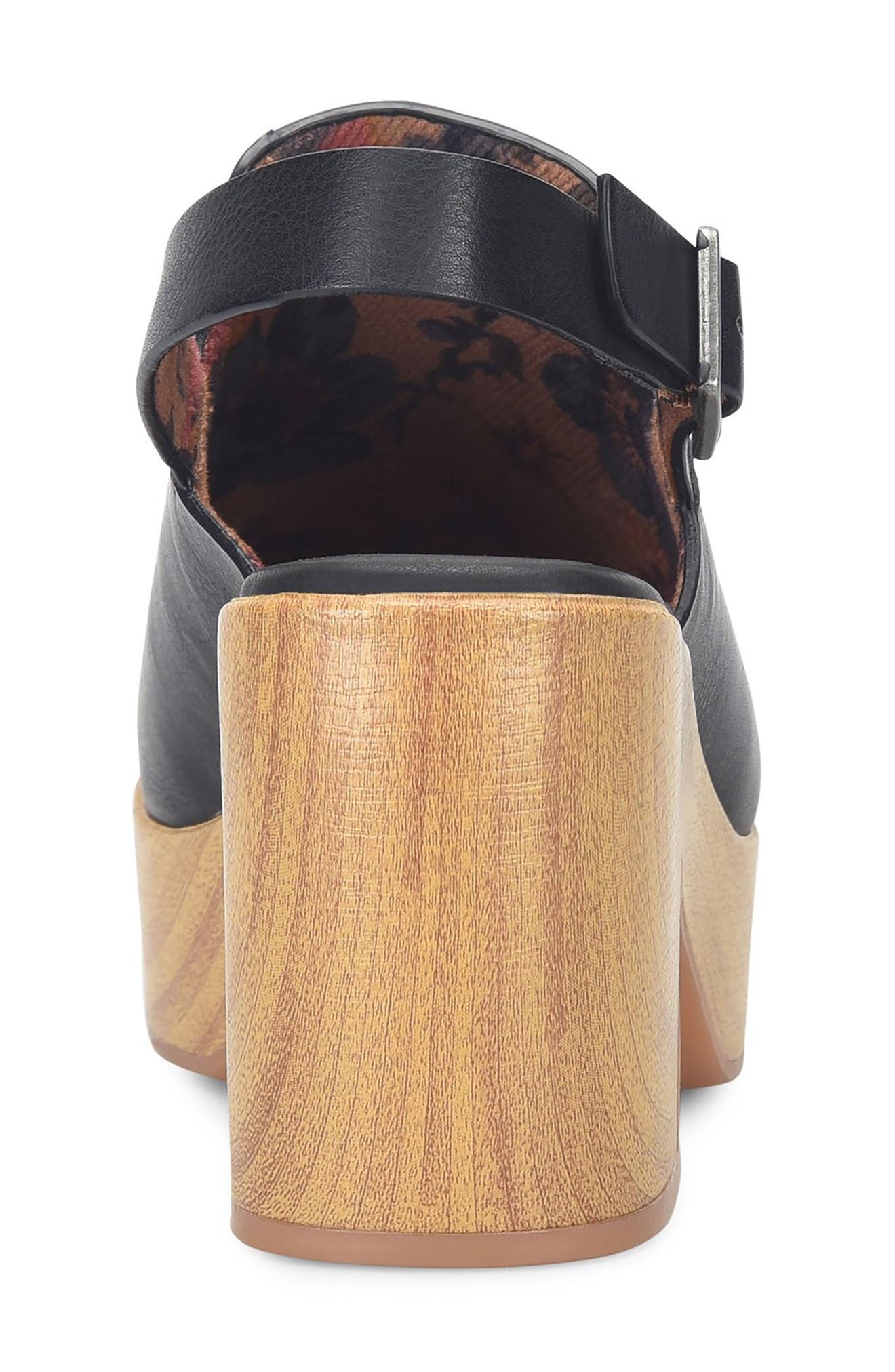 KORKS Soho Slingback Clog, Alternate, color, Black