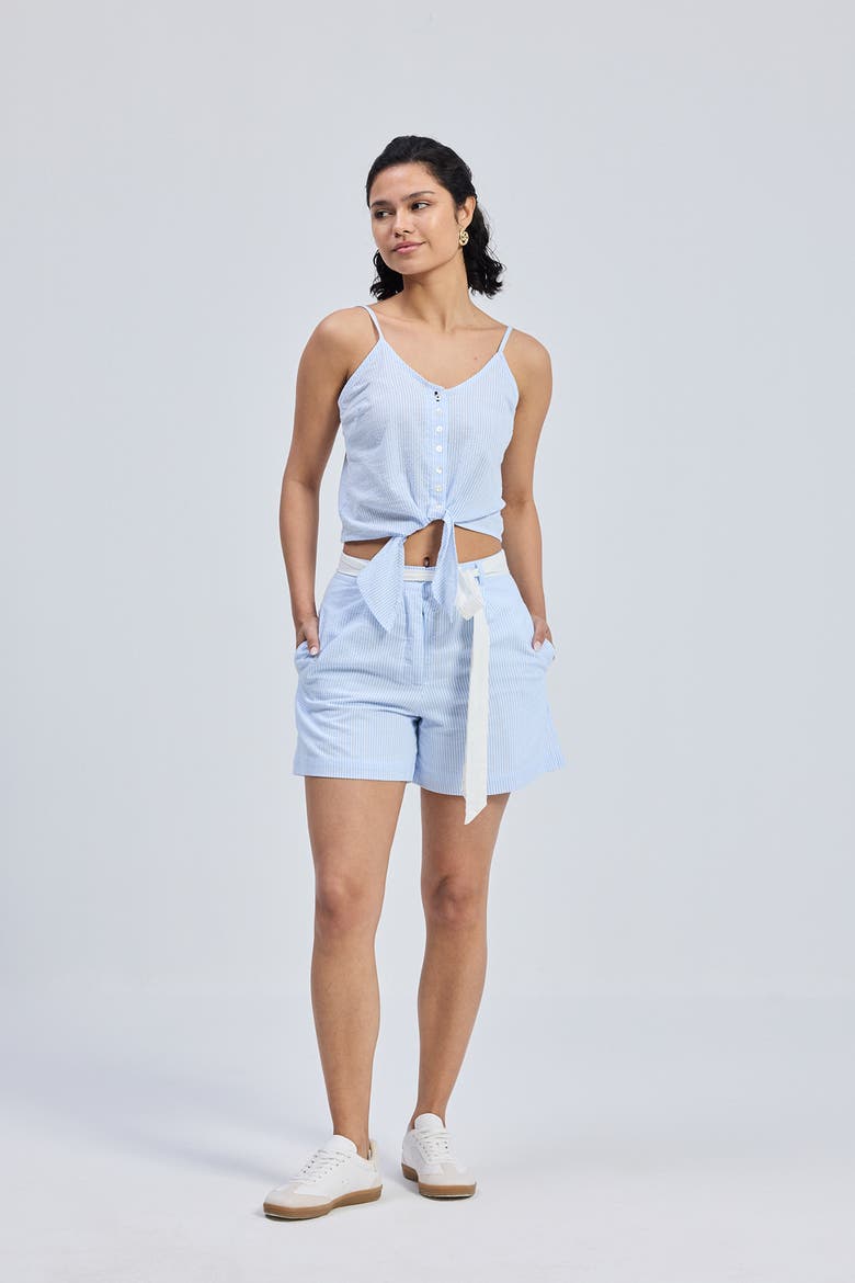Regular Fit Shorts in Stripes, Alternate, color, Linear Rhythm