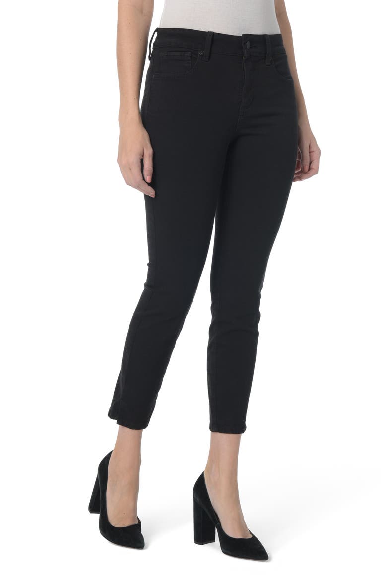 Ami Stretch Ankle Skinny Jeans, Main, color, BLACK