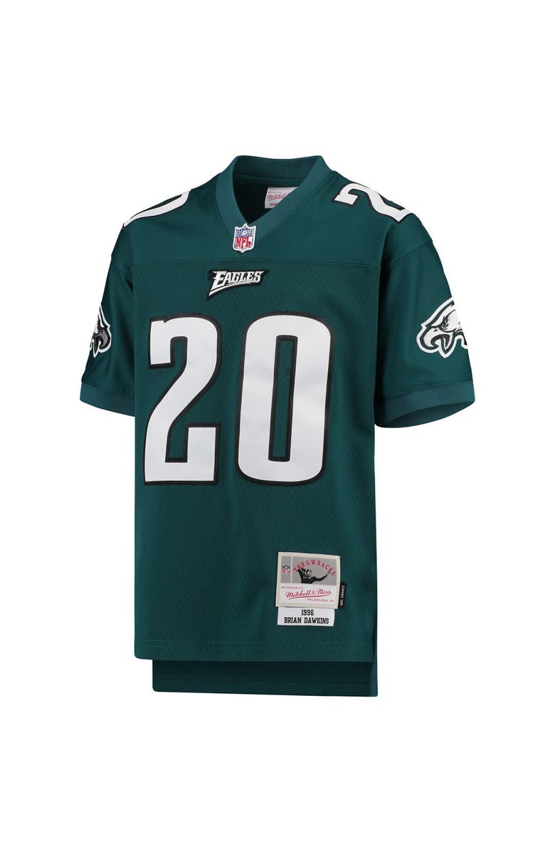 Mitchell & Ness Youth Mitchell & Ness Brian Dawkins Midnight Green Philadelphia Eagles 2004 Legacy Retired Player Jersey, Alternate, color, 