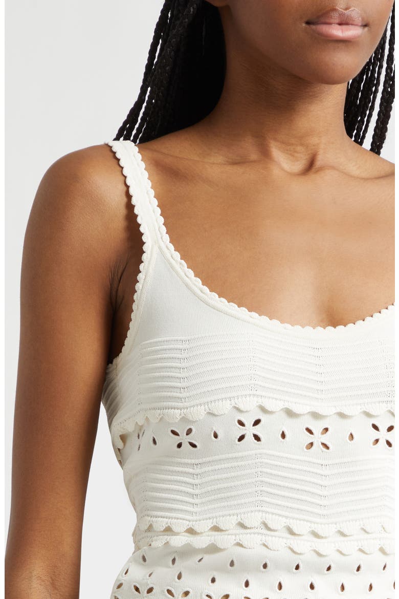 Sea Eyelet Camisole, Alternate, color, COWRIE