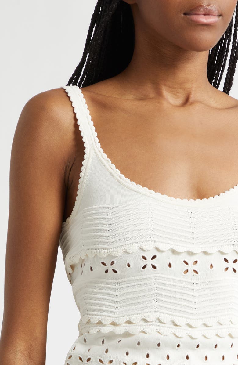 Ulla Johnson Sea Eyelet Camisole, Alternate, color, Cowrie