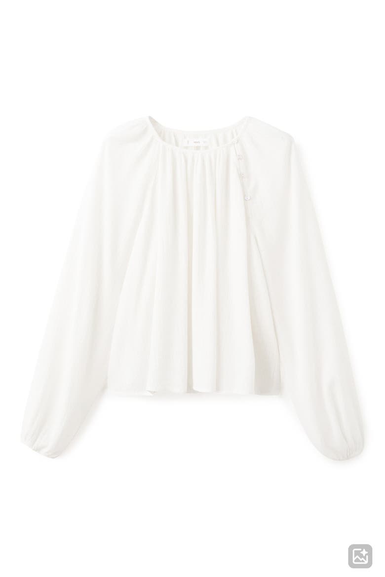 Metallic Raglan Sleeve Top, Alternate, color, OFF WHITE
