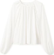 MANGO TEEN Metallic Raglan Sleeve Top