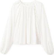 MANGO TEEN Metallic Raglan Sleeve Top