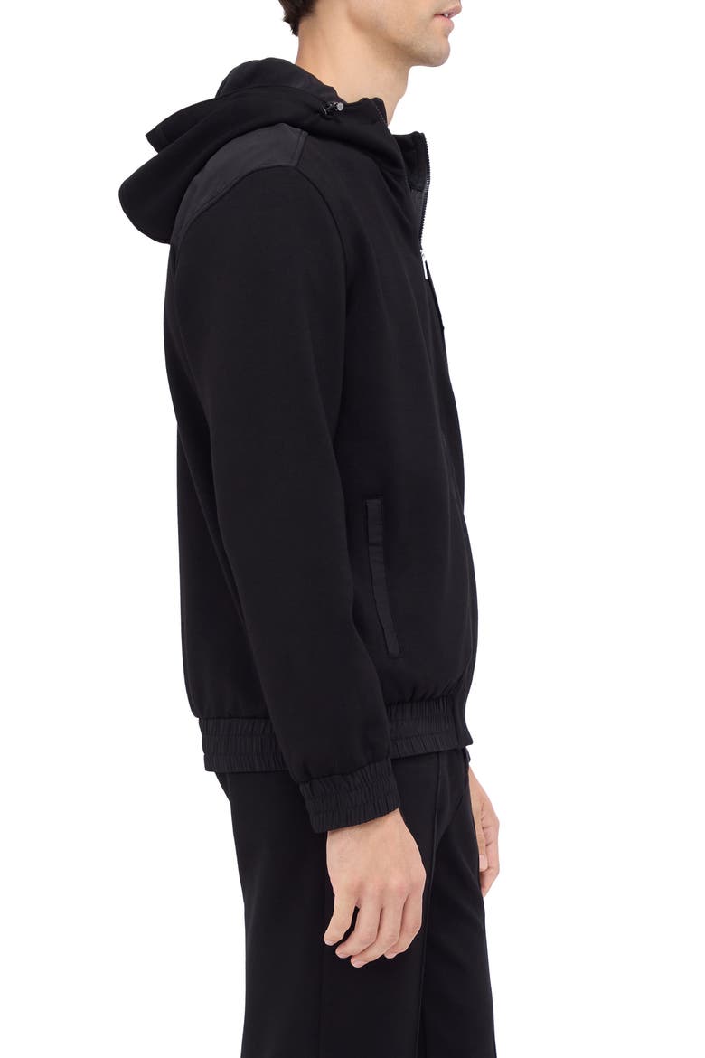 Hooded Long Sleeve Knit Top, Alternate, color, BLACK