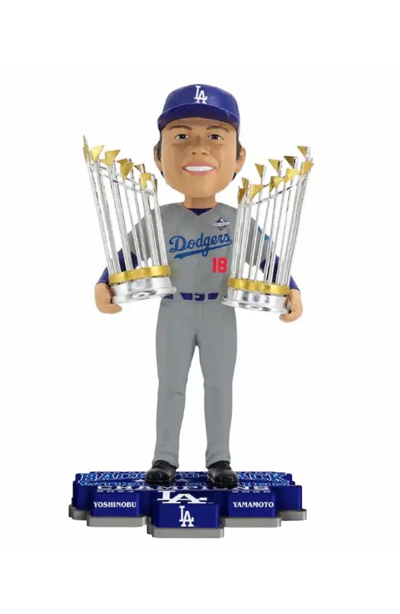 FOCO Yoshinobu Yamamoto (Dodgers) 2025 WS Back to Back Champs Bobblehead, Main, color, Multi-Color
