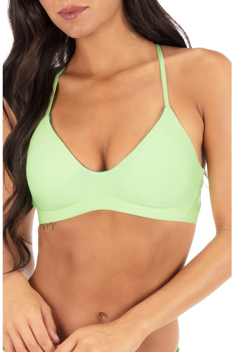 Racerback Bikini Top, Main, color, LIME