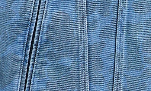 Carhartt Work In Progress Duck Camo Print Organic Cotton Denim Trucker Jacket In Blue