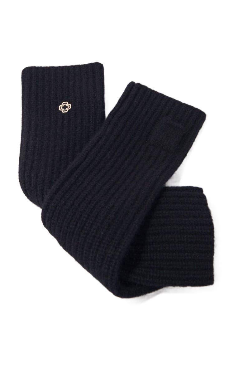 Wool and cashmere mittens, Alternate, color, Black