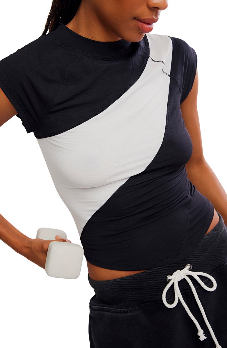 Free People FP Movement Tempo Colorblock Performance T-Shirt, Alternate, color,