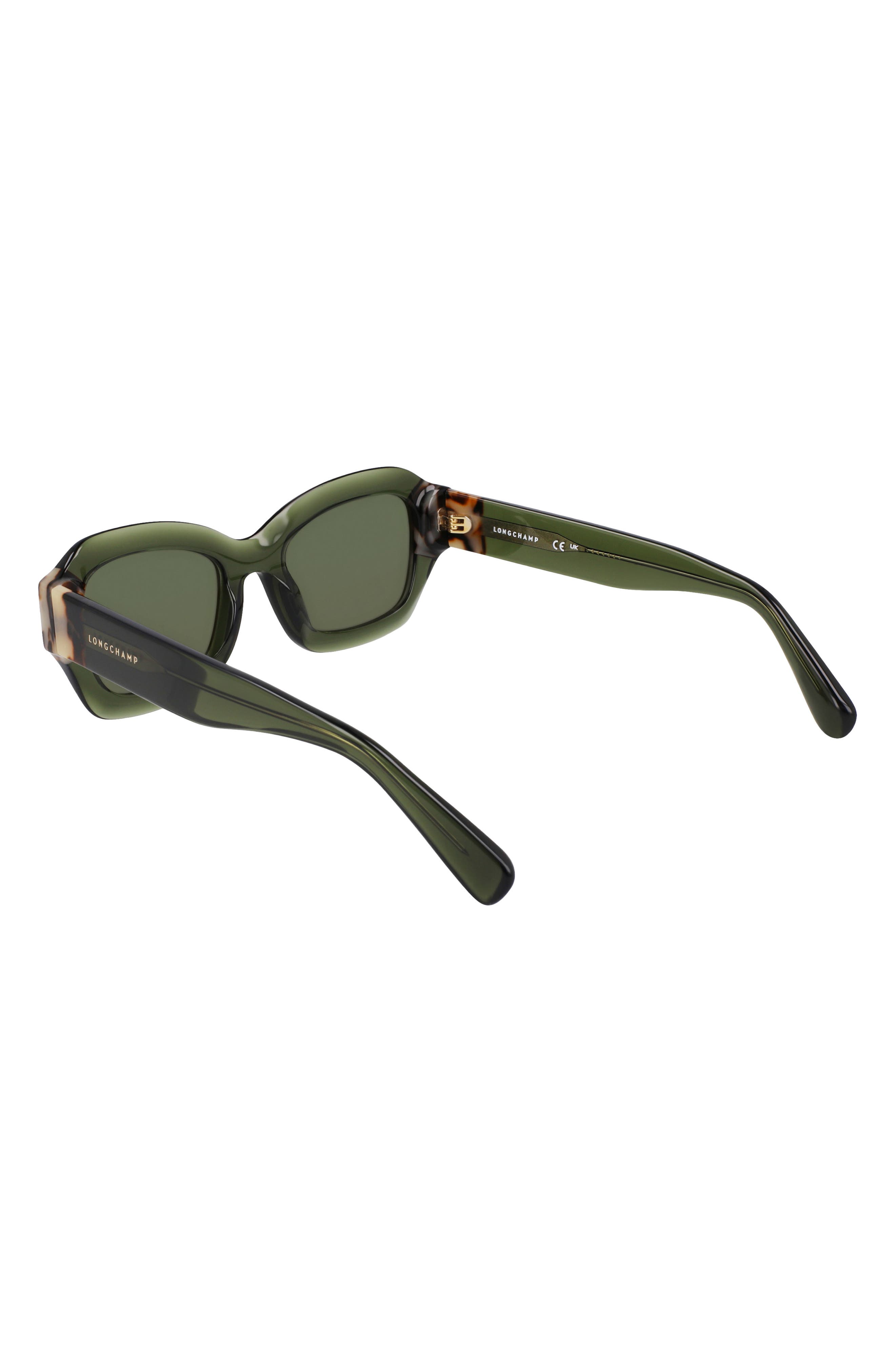 Longchamp Women\'s Sunglasses Green Acetate Cat Eye Longchamp Heritage 50mm Cat Eye Sunglasses (Women) | Nordstrom main image 4