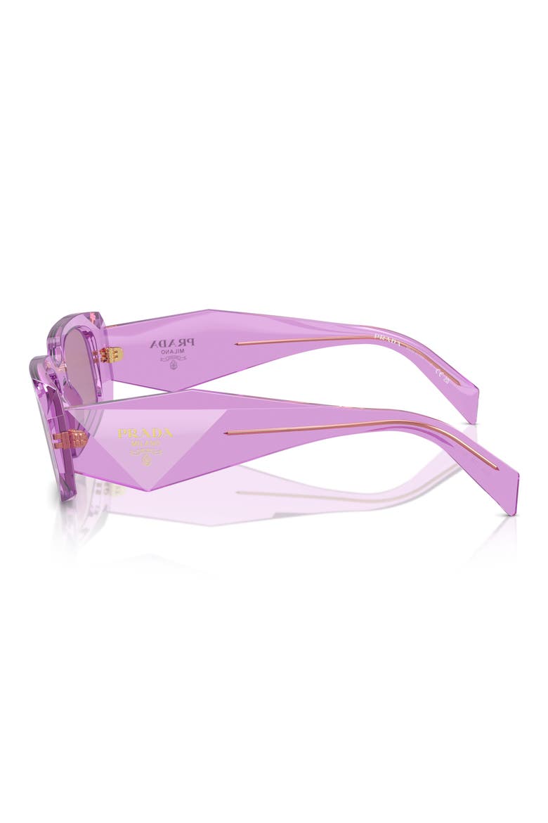 49mm Small Rectangular Sunglasses, Alternate, color, VIOLET
