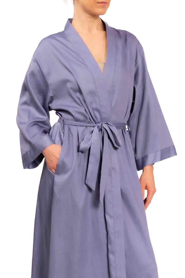 Colette Cotton Robe, Alternate, color, VIOLET
