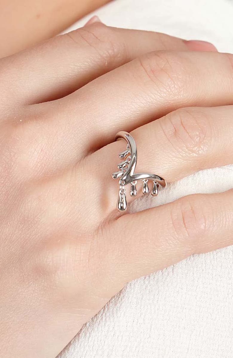 Lucy Quartermaine Wishbone Ring, Alternate, color, Sterling Silver