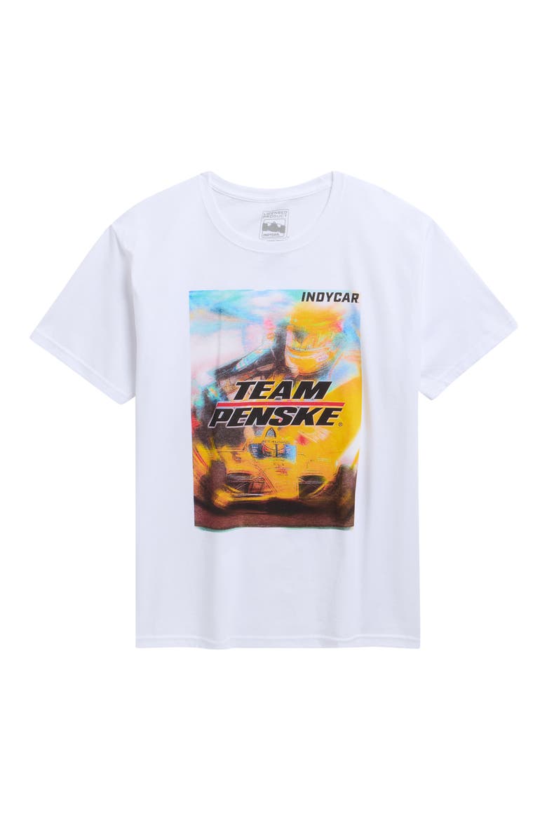 Kids' Indycar Team Penske Cotton Graphic T-Shirt, Main, color, WHITE