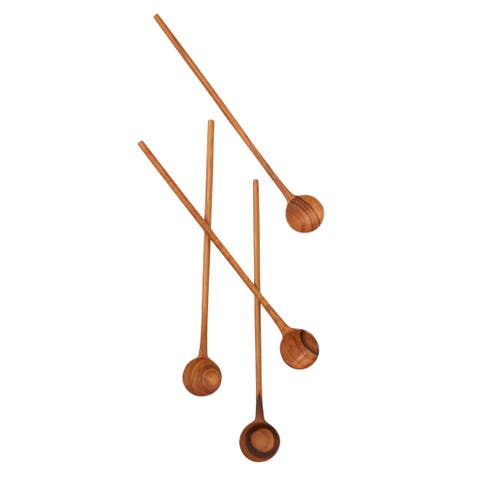Teak Stirrers - Set of 4