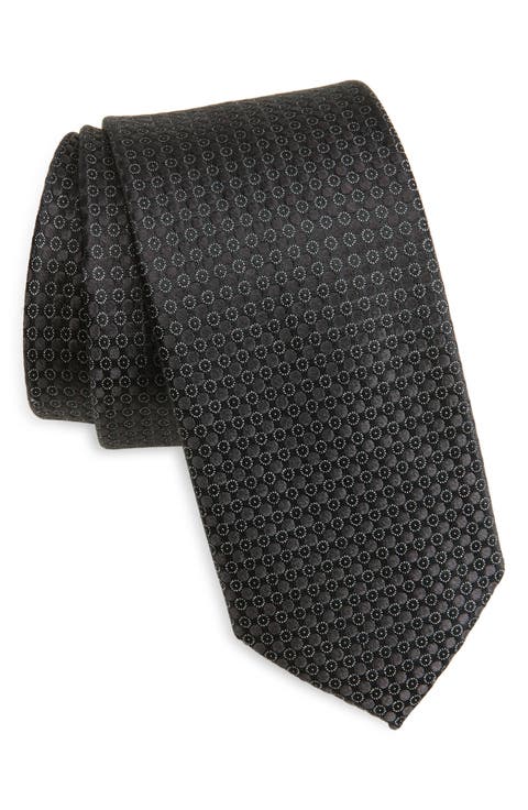 Lorel Dot Jacquard Silk Tie