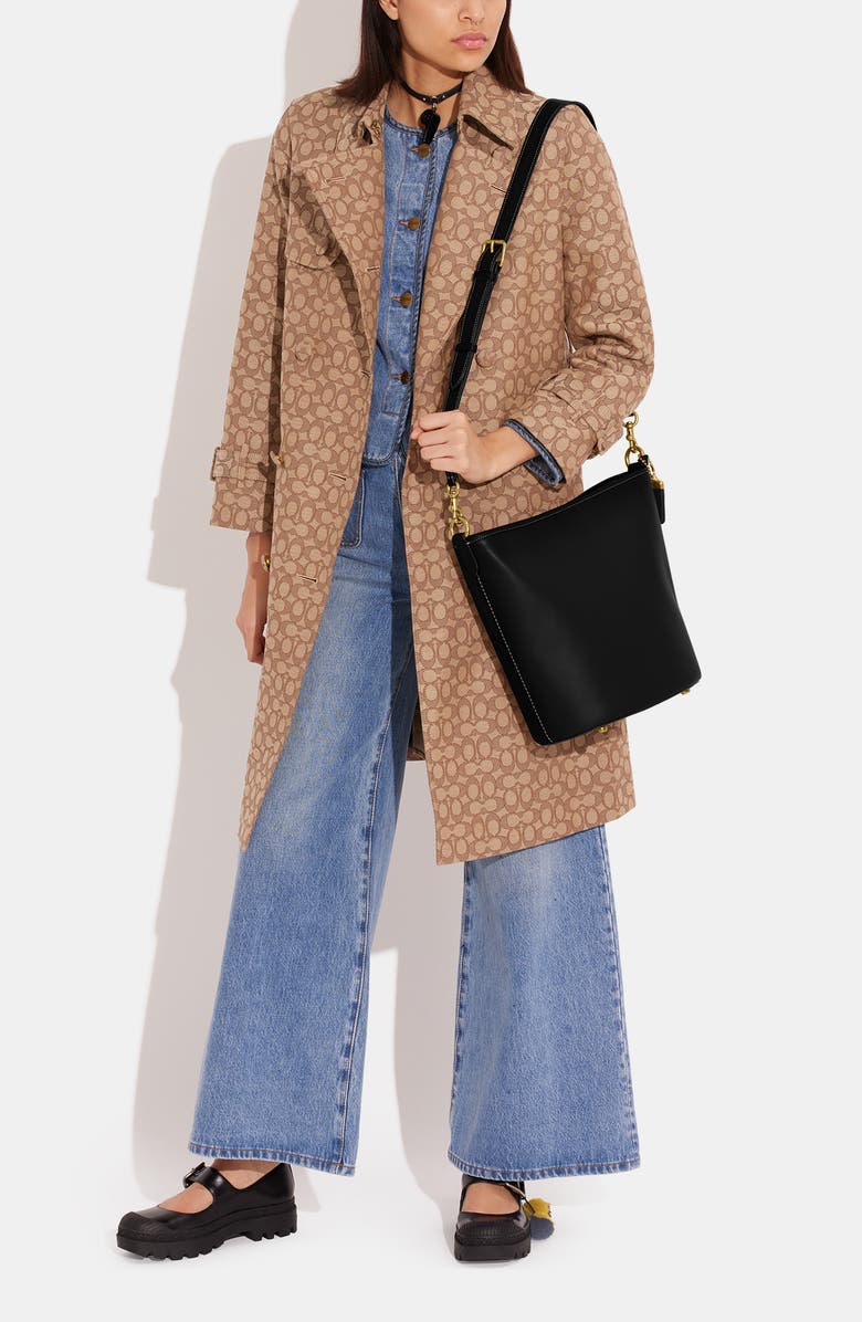 COACH Dakota Glovetanned Leather Bucket Bag, Alternate, color,