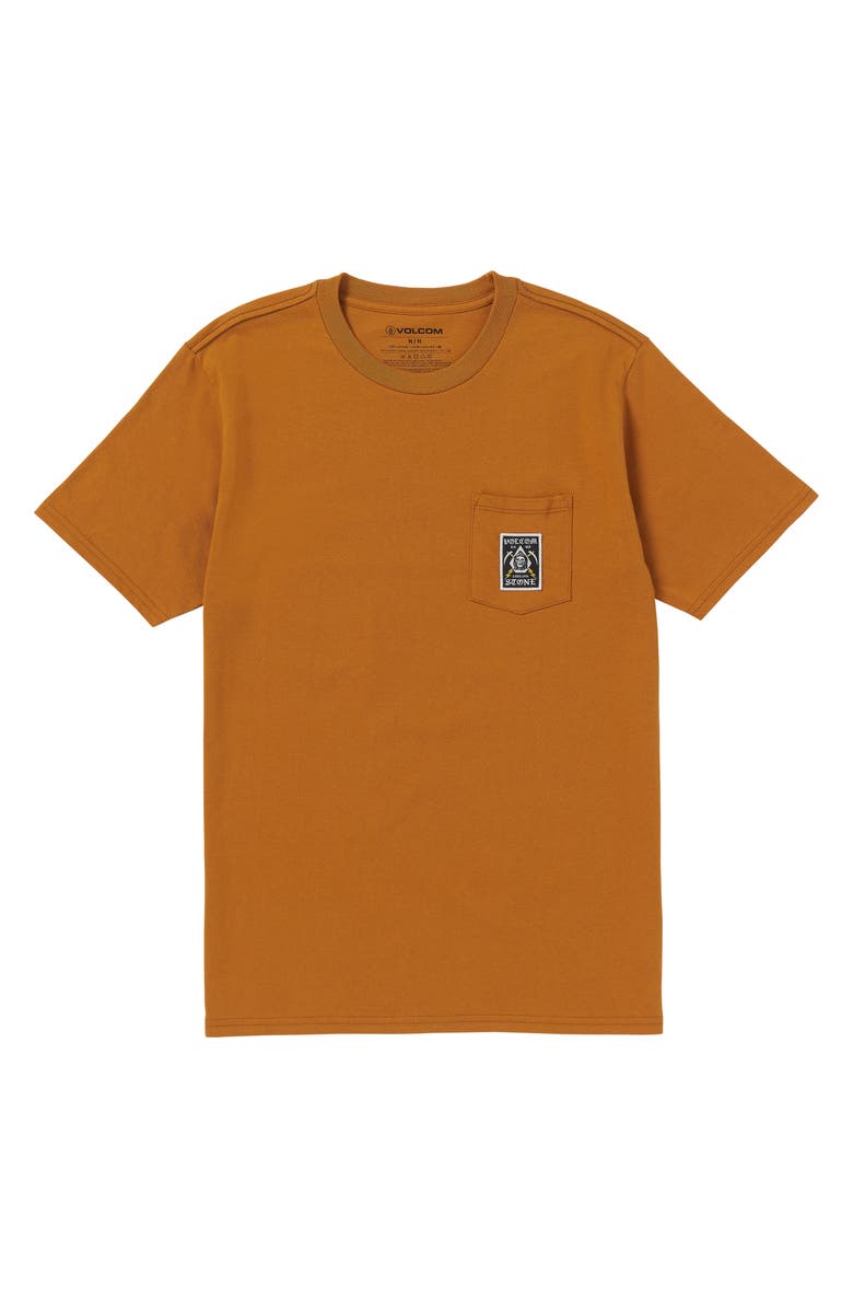 Volcom Label Patch Pocket T-Shirt, Main, color,