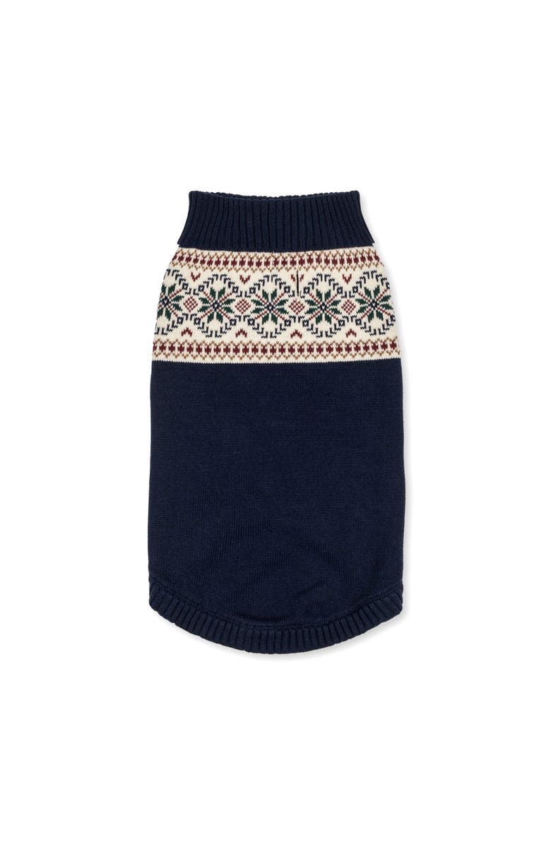 Hope 
Henry Organic Fair Isle Dog Sweater, Alternate, color, Scottish Snowflake