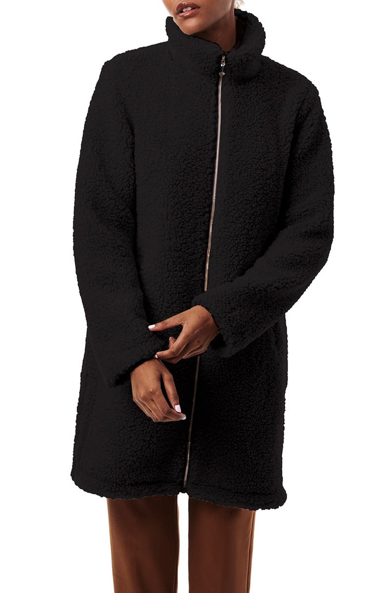 Bernardo Faux Shearling Teddy Coat, Alternate, color, 
