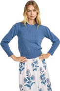Marea Puff Sleeve Cashmere Crewneck