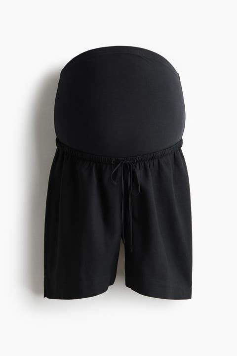 Mama Linen-blend Shorts