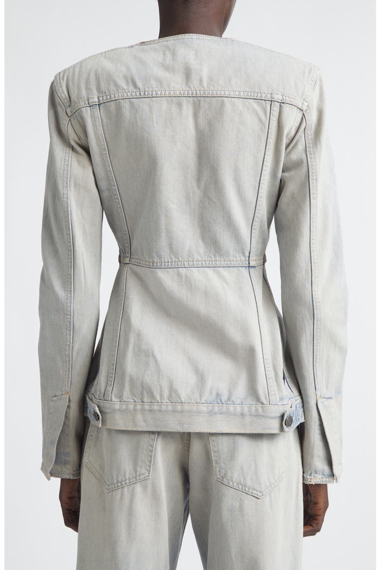 Temple Denim Jacket, Alternate, color, LIGHT SPACE