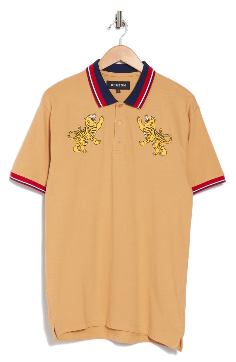 Reason Fearless Tiger Polo, Alternate, color,