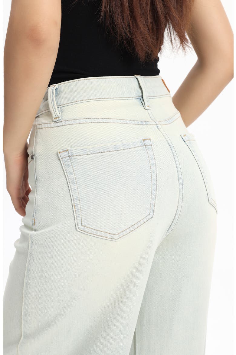 Side Slit Wide Leg Jeans, Alternate, color, LIGHT BLUE