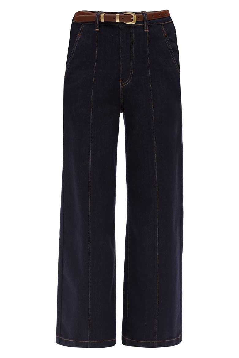 High Waist Wide Leg Jeans, Alternate, color, RINSE WASH