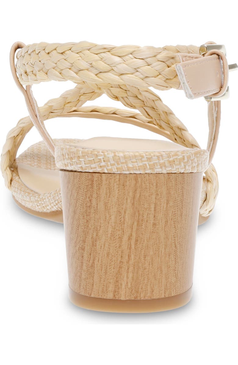 Anne Klein Meliza Block Heel Raffia Sandal, Alternate, color,
