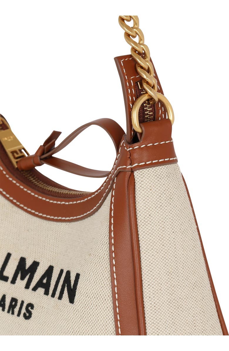 Balmain B-Army Canvas & Leather Shoulder Bag, Alternate, color,
