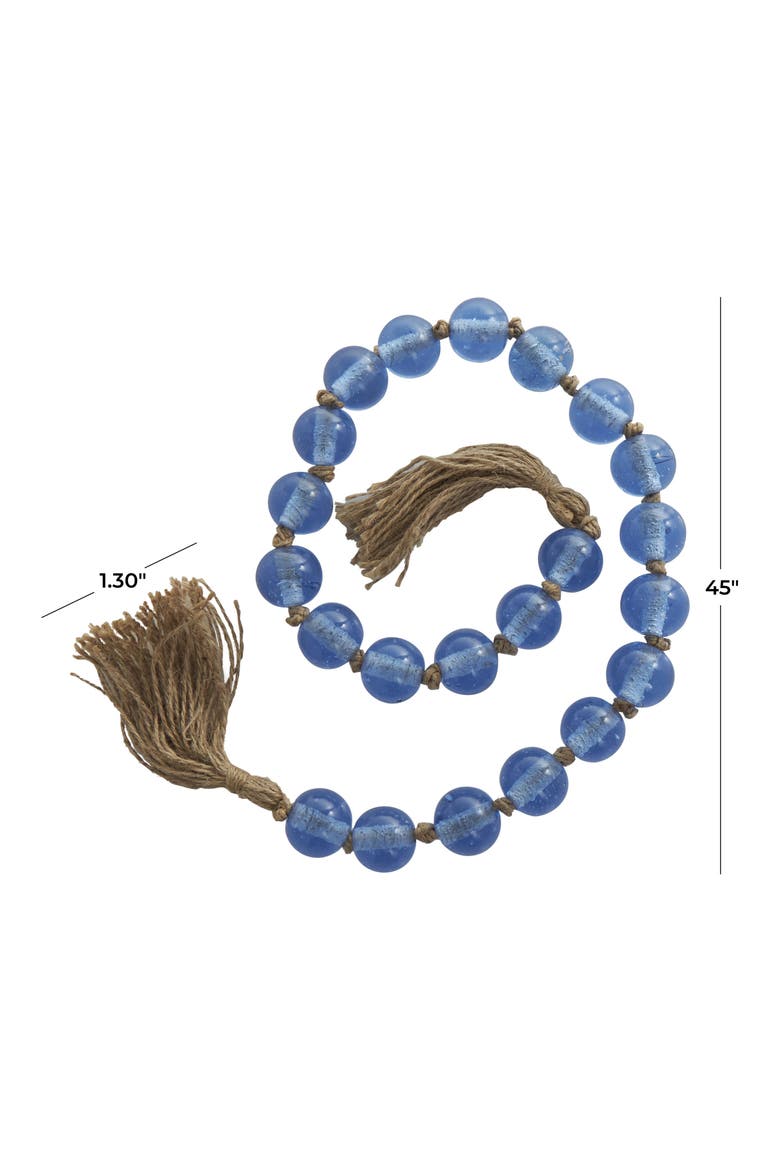 Bohemian Glass Beaded Tassel Garland, Alternate, color, BLUE