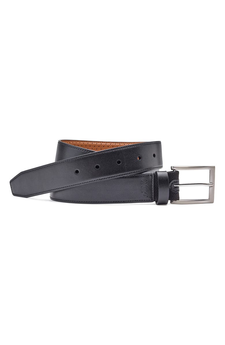 Johnston & Murphy XC4<sup>®</sup> Leather Belt, Alternate, color, Black