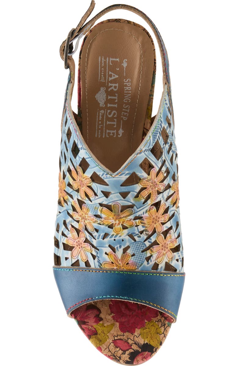 L'Artiste by Spring Step Eclipsing Slingback Sandal, Alternate, color, Blue Multi