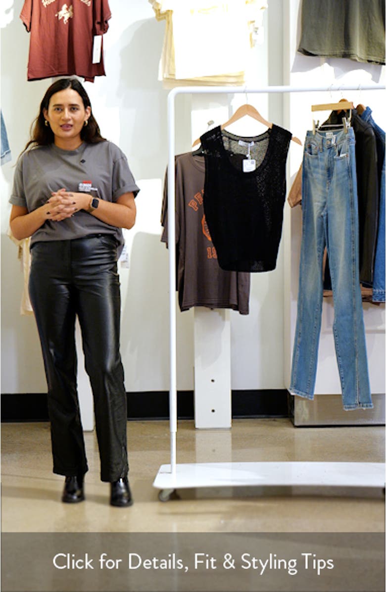 Scoop Neck Cotton Blend Sweater Tank, sales video thumbnail