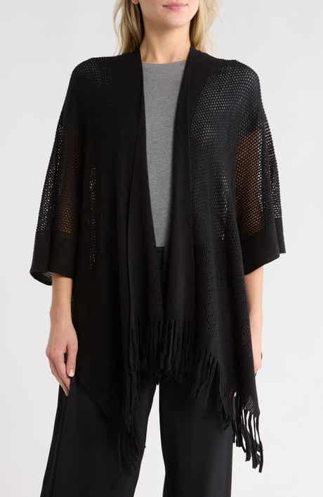 Nine West Raschel Knit Ruana