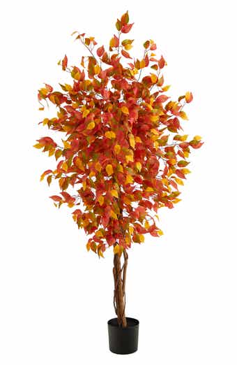 NEARLY NATURAL 6FT Autumn Ficus Artificial Tree