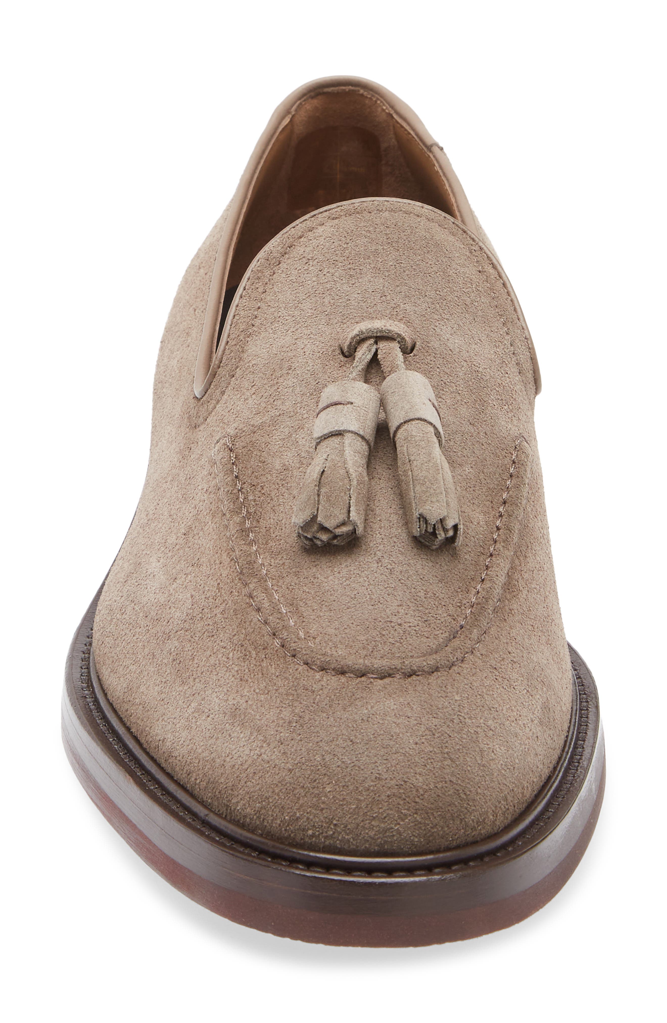 BOSS Cassian Tassel Loafer, Alternate, color, Beige/ Khaki