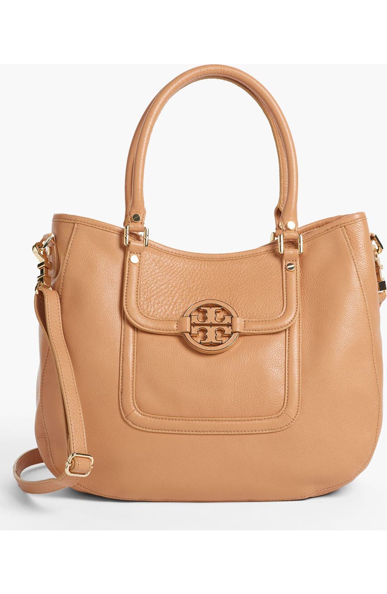 Tory Burch 'Amanda - Angelux' Leather Hobo, Main, color,