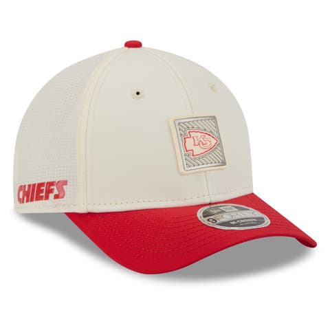 Men's New Era  Cream/Red Kansas City Chiefs 2026 NFL Training Camp 9FORTY Adjustable Hat