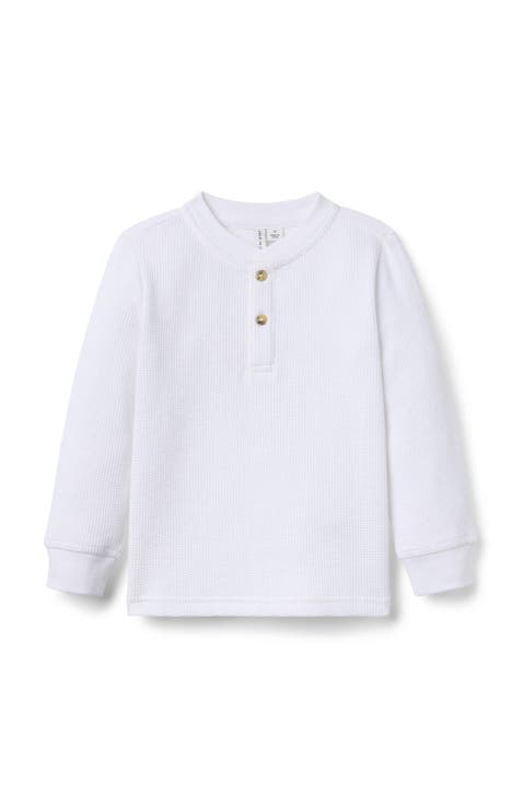 Textured Waffle Henley Tee (Toddler)