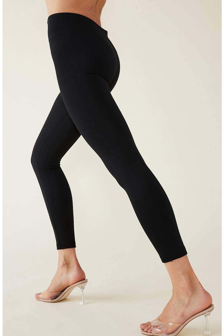Fleece Lined Thermal Leggings, Alternate, color, BLACK