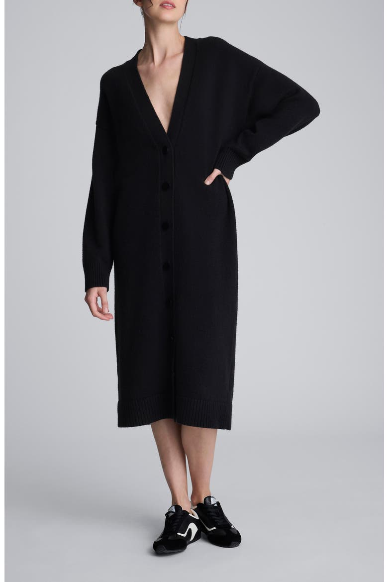 Ultralong Cardigan, Main, color, BLACK