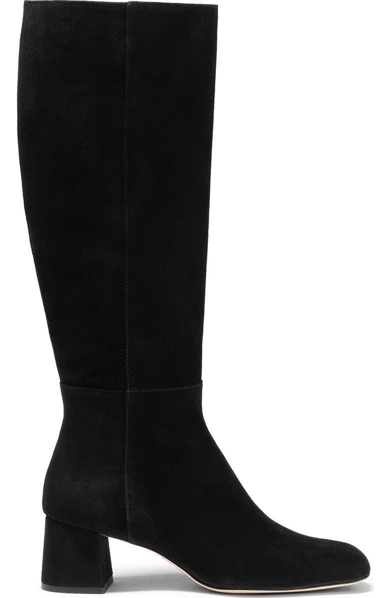 Magnanni Elayne Knee High Rider Boot, Alternate, color, Black Suede