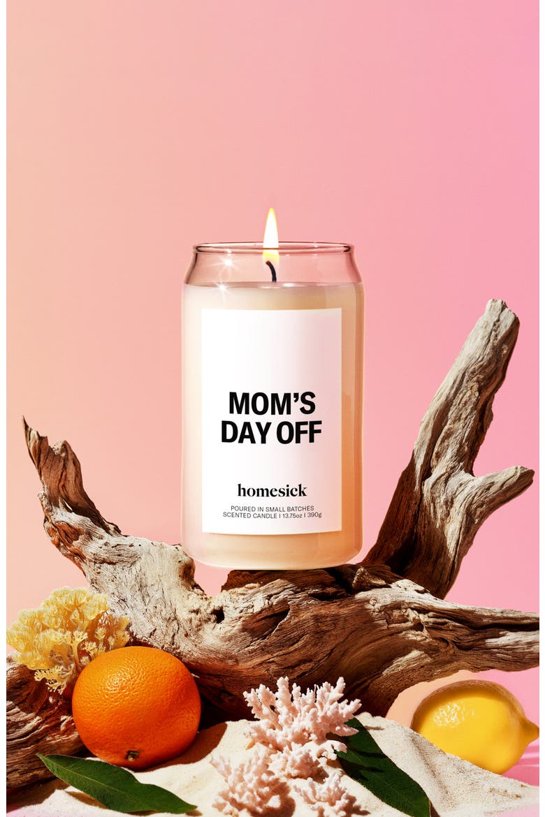 Mom's Day Off Scented Candle, Alternate, color, WHITE